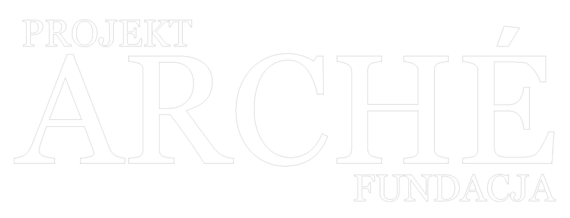 białe logo Arche