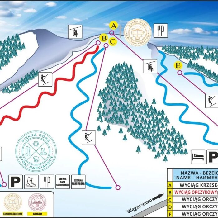trasy Gołdap wyciąg narciarski