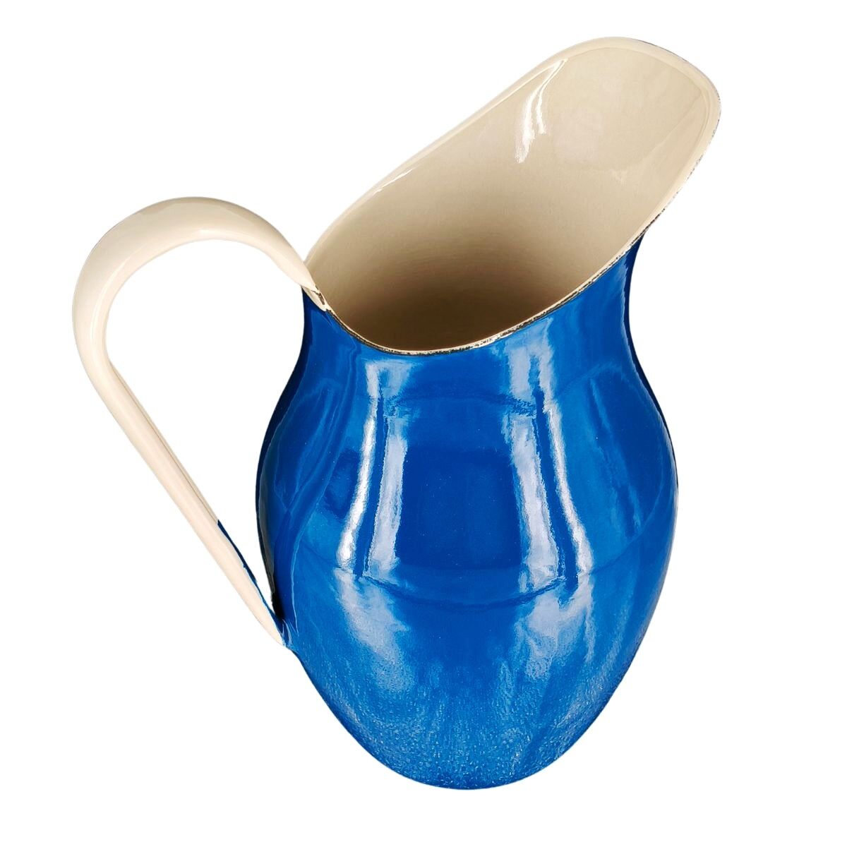 angelos emaliowany niebieski dzban na wodę 26 l